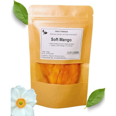 Minkšti mangai - minkšti džiovintų mangų griežinėliai iš Vietnamo - vaisių ir egzotiškas skonis - vitaminų A, C, E galia - veganiški - 100 g džiovintų mangų