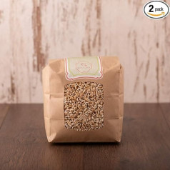 süssundclever.de® Ekologiški spelta kviečiai | Pufuoti | 600 g (2 x 300 g) | Viso grūdo grūdai | Nesaldinti | Be plastiko ir ekologiškai supakuoti