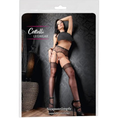 Cottelli LEGWEAR Ladies Stocking 25402581651 Black 6, juoda