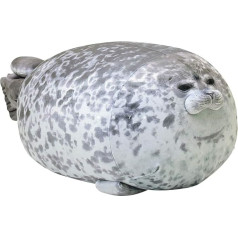 60 cm Chubby Blob Seal pagalvė, antspaudas pliušinis žaislas riebalų jūros gyvūnų pagalvė įdaryti pliušinis pagalvė pilka blob ruonių apkabinti pagalvę įdaryti gyvūnų medvilnės blob ruonių pliušinis žaislas traukinys vaikams suaugusiem