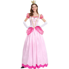 IMEKIS Moterų Belle suknelė Suaugusiųjų princesė persikų kostiumas Fancy Halloween karnavalas Cosplay Fancy Dress Fairy Tale Beauty and the Beast Party Outfit