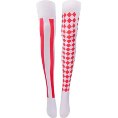Glamour Girlz ponios kostiumas šalis šokių apranga Helovinas Kalėdų kojinės Hosiery garo panko pėdkelnės kojinės dydis 6-13 klounas juokdarys juokdarys juokdarys