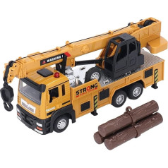 Drfeify Kids Arm Crane Truck Toy Durable Alloy Micro Crane Truck Educational Model Toy Recovery Vehicle Dovanos vaikams