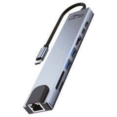 Dokavimo stotis 8 in 1 giga lan hub mt5046