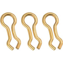 Dr.Fish Brass Sinkker Eyes for Lead Weight Form US Size Sink Eyelets for Homemade Lead Paner