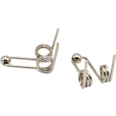 RiJpex Torsionsfeder, Drahtdurchmesser 1,2 mm, doppelte Torsionsfeder, Lockenwicklerfeder