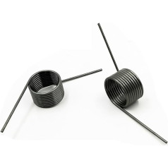PUJIANA Torsionfeder, 90-Grad-Winkel, V-förmige Spiralfeder, Stahl-Torsionsfeder, 10 Stück(15mm-1.5mm)