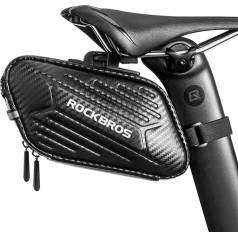 ROCKBROS Dviračio balnelio krepšys Dviračio sėdynės krepšys, skirtas MTB kelių dviračiui, sulankstomam dviračiui, atsparus vandeniui, atsparus įbrėžimams Apie 1,5 l