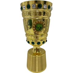 DFB futbolo trofėjus vyrams | 100 mm metalas | Oficiali Vokietijos futbolo asociacijos licencijuota prekė | Dovanų dėžutė | Autentiškumo sertifikatas su holograma