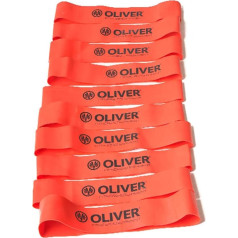 OLIVER Rubber-O pasipriešinimo juosta Stiprus 10 fitneso pasipriešinimo juostos rinkinys