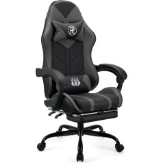 žaisti haha. Žaidimų kėdė, biuro kėdė, sukamoji kėdė, kompiuterio kėdė, darbo kėdė, rašomojo stalo kėdė, ergonomiška kėdė, lenktynių kėdė, odinė kėdė, kompiuterio žaidimų kėdė (pilka, su atrama kojoms)