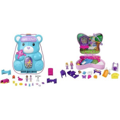 Polly Pocket HGC39 - meškiuko rankinės žaidimų rinkinys, 