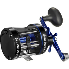 Žvejybos ritė XS Round Drum Baitcasting Reel iki 9 kg Sustiprintas metalinis korpusas Tradicinės jūrinės banglenčių žvejybos ritės upėms, ežerams, vandenynams, rezervuarams