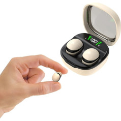 Mažos nematomos mini ausinės Belaidės ENC ausinės Triukšmą slopinančios nematomos ausinės mažoms ausims TWS belaidžio įkrovimo ausinės Bluetooth 5.3 vandeniui atsparios mažos ausinės