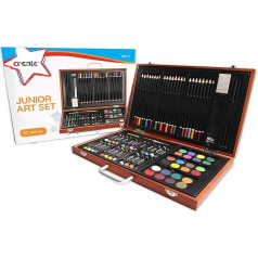 CREATE 80 dalių jaunesniojo menininko dovanų rinkinys nuo 5 metų amžiaus