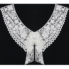 Pakuotė iš 2 Siuvinėtos nėrinių apykaklės įterpti apykaklės Appliqué, derliaus siuvimo nėrinių Applique siuvinėjimo pleistras, apykaklės apdaila, pagamintas iš nėrinių nėrinių, siuvimo, DIY dizainas puošmenos suknelės, drabužiai,