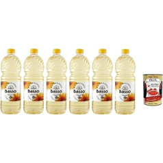 Mažai saulėgrąžų aliejaus, saulėgrąžų sėklų aliejus Aliejus maistui 6 x 1 litras PET + itališka gurmaniška masė 400 g