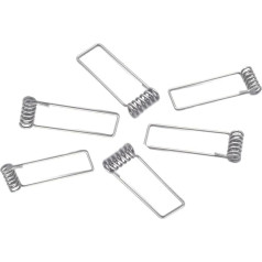 DOMELA Kleine Feder, Torsionsfeder, T-Feder, Flache Torsionsfeder 316 Edelstahl-Haltefeder-Clip-Verriegelung for leichte Downlight-Deckenleuchten-Clips(FWLG GS 1.1 * 50)