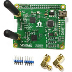 MMDVM Hotspot Dual Hat V1.3 laikiklis P25 DMR YSF NXDN DMR lizdas 1 + lizdas 2, skirtas Raspberry Pi su USB prievadu (be OLED)