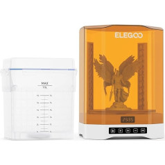 ELEGOO Mercury Plus 3.0 plovimo ir kietinimo stotis 2 in 1 Didesnis UV kietinimo įrenginys LCD/DLP/SLA 3D spausdinimo modeliams, plovimo dydis 230 x 135 x 260 mm3