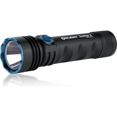 OLIGHT Seeker 4 LED žibintuvėlis, 3100 liumenų, 400 metrų, veikia iki 15 dienų, nešiojamas žibintuvėlis su 5 apšvietimo režimais, USB-C įkraunamas žibintuvėlis kasdieniam naudojimui, lauke, kritiniais atvejais (juodas)
