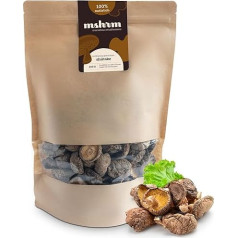 MSHRM Shiitake grybai džiovinti 200 g - 1 klasė - Aukščiausios kokybės džiovinti grybai maistui ir virimui - džiovinti šitake grybai - kiniški grybai - tvarūs šitake grybai iš tvarių šaltinių