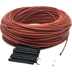 YESEFVXVT 10 bis 100 Meter Infrarot-warmes Bodenkabel 12K 33Ohm / m elektriniu būdu sujungtas kabelis ir kabelis(30m)