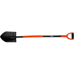 Neo Tools Grūdintas kastuvas, metalinė rankena, aštrus