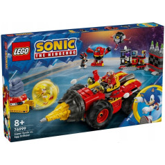 Lego Sonic plytos 76999 super sonic vs kiaušinis drillster