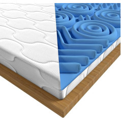 POKAR Premium Mattress Topper čiužinio antčiužinys Matraco antčiužinys Mattress Topper čiužinio apsauga čiužiniui Skalbiamas ir tinka alergiškiems žmonėms 140 x 190 cm