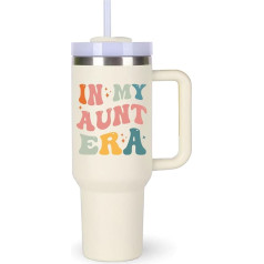 momocici Aunty Tumbler 1.2L (in My Aunt Era) Puodelis su rankena Aunti Aunti Aunti Aunti Aunti Mamos dienos puodelis Dovana tetai 1.2L Kalėdų gimtadienio puodelis tetai