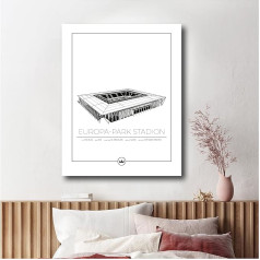Sverigemotiv.se Stadium Plakatai (Freiburg - Europa Park Stadium, 40 x 50 cm)