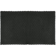 Kilimėlis - kilimėlis - vienspalvis - vidaus ir lauko - juodas - 52 x 72 cm