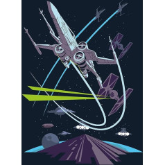 Komar Star Wars Classic Vector X-Wing - Dydis: 50 x 70 cm, Sienų paveikslėlis, plakatas, Meninė spauda (be rėmelio)