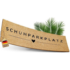 ElbFuchs® Schuhparkplatz Coconut Doormat 75 x 25 cm Neslystantis ir oro sąlygoms atsparus batų kilimėlis Drip Mat ir batų kilimėlis durų kilimėlis vidaus ir lauko dengtoms patalpoms