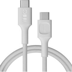 Kabelis usb-c-usb-c powerstream 100w pintas 1,2 m baltas