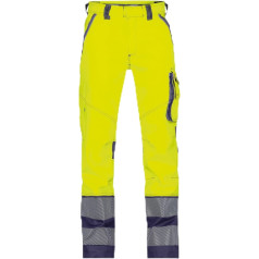 DASSY® Minnesota Stretch-Warnschutzbundhose - maat 54 - NEONGELB/DUNKELBLAU