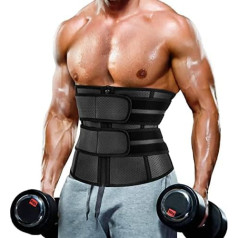 CHUMIAN vyrų lieknėjimo diržas Prakaito diržas juosmens trimeris Pilvo diržas juosmens treneris Fitneso pirtis Reguliuojamas kūno formavimo aparatas Tummy Control Waist Shaper