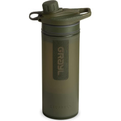 GRAYL GeoPress 710 ml lauko vandens filtras geriamajam vandeniui I Pašalina 99,99 % visų bakterijų ir virusų I Puikiai tinka stovyklavimui, išgyvenimui ir kelionėms (Olive Drab)