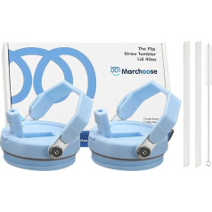 Marchoose 2 x atsarginis dangtelis su šiaudeliais 1,2 l talpos 