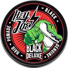 SVEIKI, DŽOE! Genuine Hair Pomade Men's Black Deluxe 100 ml | Hair Pomade Men Black, skirtas baltiems plaukams arba juodų plaukų spalvai paryškinti - Profesionalios plaukų priežiūros priemonės