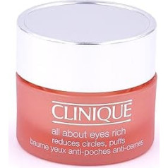Clinique All About Eyes Rich femme / woman, mažina ratilus, paburkimus, 1 pakuotė (1 x 15 ml)