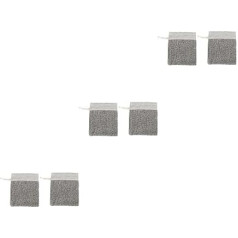 Baluue Pack of 6 muilo maišeliai putų akių kūno baras muilas turėtojas mažas akių maišelis muilo maišelis muilo maišelis muilo maišelis su raišteliu laikiklis muilo tinklelio natūralaus muilo maišelis dušo putų maišelis linas