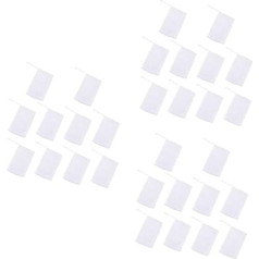 FRCOLOR 30 Stk seifensäckchen Netzbeutel für Seife Makeup Tasche Make-up-Taschen Duschschaumnetze Bubble-Maker-Netze Doppelschicht Blasennetz Schwamm Seifennetz Seifenbeutel Weiß