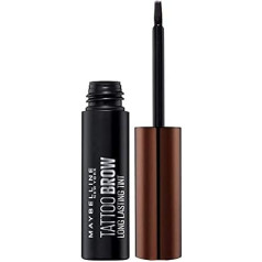 Maybelline Tattoo Brow antakių dažai Nr. 3 Tamsiai rudi madingi antakių dažai, laikosi iki 3 dienų 5g