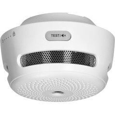 Akumuliatorinis dūmų detektorius, 9 VDC, Wi-Fi, TUYA, TUV sertifikuotas