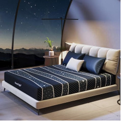 Sweetnight Čiužinys 140 x 200 cm Kišeninis spyruoklinis čiužinys Kietumas H3 Oeko-Tex sertifikuotas 7 zonų čiužinys Tvirtas aukštis 20 cm Spyruoklinis čiužinys su kvėpuojančiu užvalkalu (140 x 200 x 20 cm)