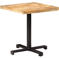 Vidaxl Rough Mango Wood Bistro stalas Baro stalas Virtuvės stalas Valgomojo stalas Baras Counter stalas Lounge stalas Kvadratinis 70 x 70 x 75 cm