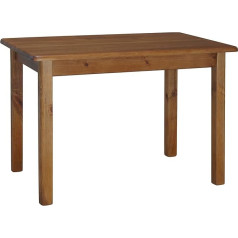 K Koma Ąžuolo išvaizdos pušies masyvo valgomojo stalas, puikiai tinkantis virtuvei, valgomajam ar restoranui - kompaktiškas dydis 60 x 80 cm