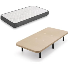 ‎Hogar24 Es HOGAR24 ES Viscosoft čiužinys + pagalvėlė smėlio spalvos + 6 kojos 26 cm 90 x 190 cm Atminties putos 90 x 190 cm